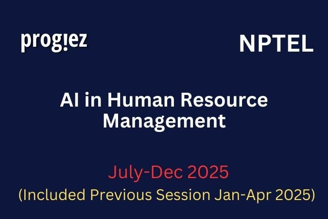 AI in Human Resource Management All Week Assignment Answer and solution Swayam Platform image
