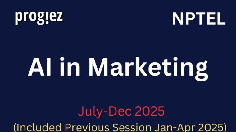 AI in Marketing Nptel All Week Assignment Answer and solution Swayam Platform image