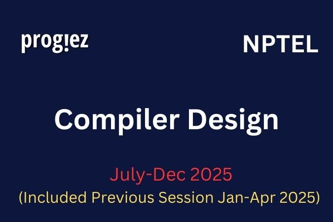 Compiler Design Nptel All Week Assignment Answer and solution Swayam Platform image