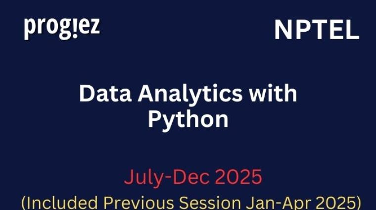 Data Analytics with Python Nptel All Week Assignment Answer and solution Swayam Platform image