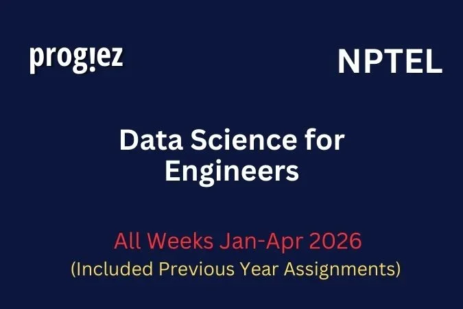 Data Science for Engineers Nptel All Week Assignment Answer and solution Swayam Platform image