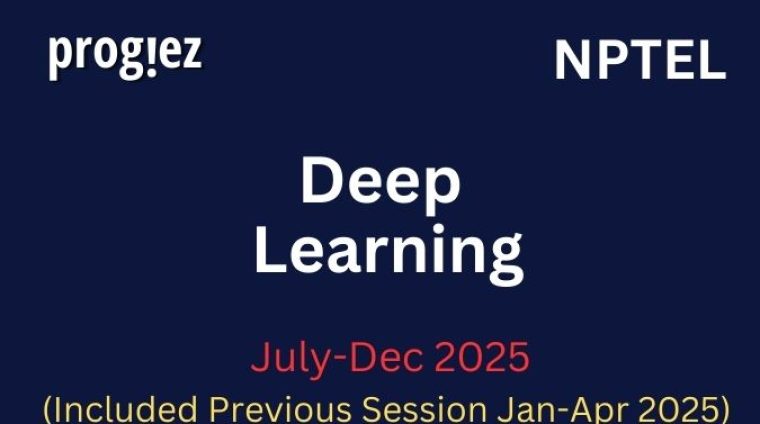 Deep Learning Nptel All Week Assignment Answer and solution Swayam Platform image