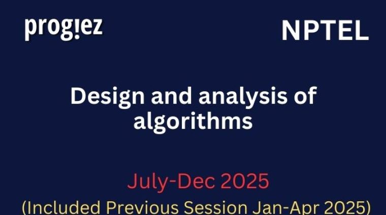 Design and analysis of algorithms Nptel All Week Assignment Answer and solution Swayam Platform image