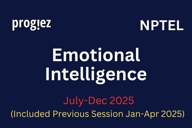 Emotional Intelligence All Week Assignment Answer and solution Swayam Platform image