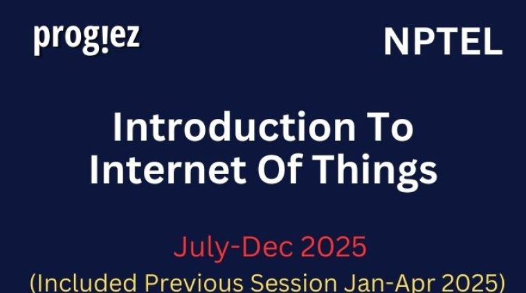 Introduction To Internet Of Things Nptel All Week Assignment Answer and solution Swayam Platform image