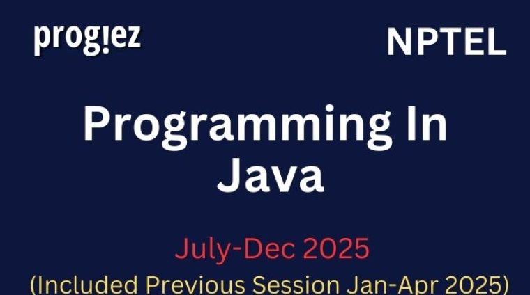 Programming In Java Nptel All Week Assignment Answer and solution Swayam Platform image