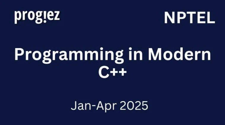 Programming in Modern C++ Nptel Answers