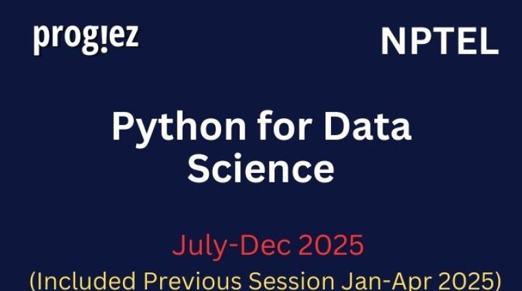 Python for Data Science Nptel All Week Assignment Answer and solution Swayam Platform image