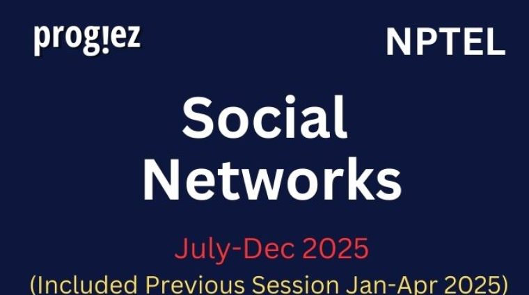 Social Networks Nptel All Week Assignment Answer and solution Swayam Platform image