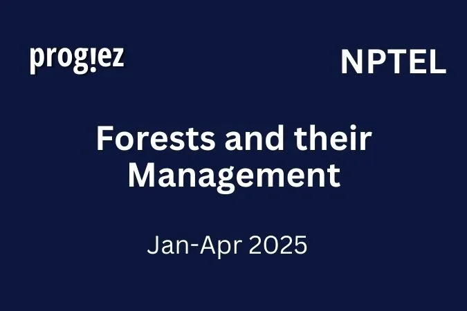 Forests and Their Management Nptel Answers