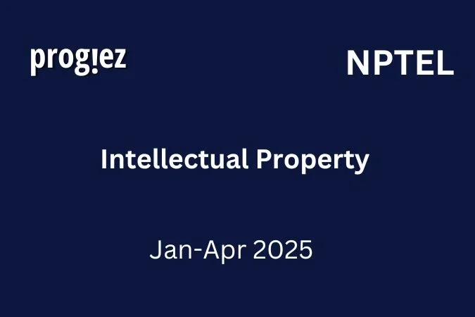 Intellectual Property Nptel Quiz Answers