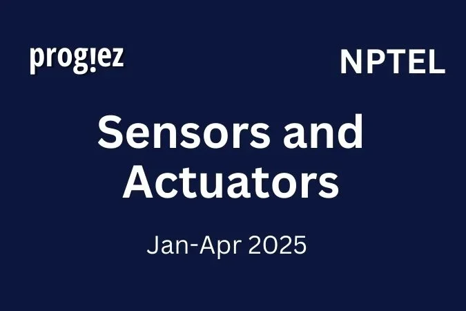 Sensors and Actuators Nptel Answers