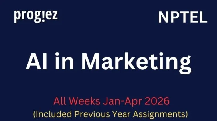 AI in Marketing Nptel All Week Assignment Answer and solution Swayam Platform image