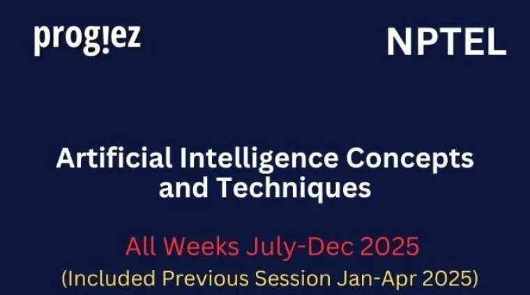 Artificial Intelligence Concepts and Techniques Nptel Answers