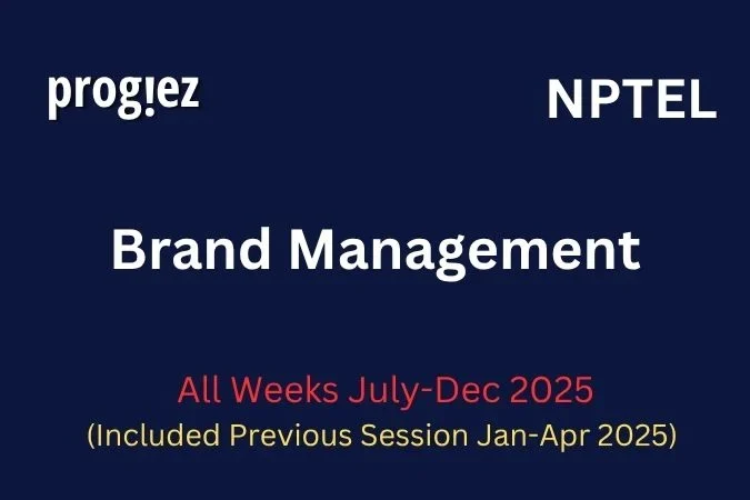 Brand Management Nptel Assignment Answers
