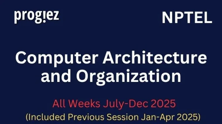 Computer Architecture and Organization Nptel Answers