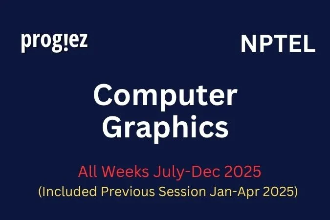 Computer Graphics Nptel Assignment Answers
