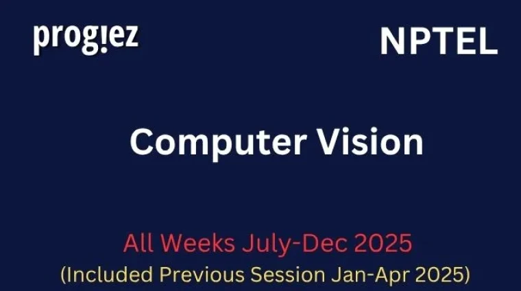 Computer Vision Nptel Assignment Answers