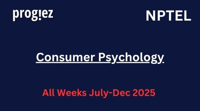 Consumer Psychology Nptel Assignment Answers