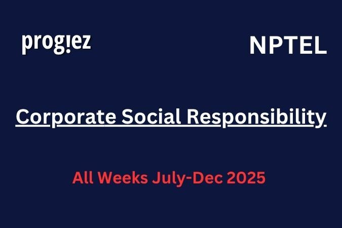 Corporate Social Responsibility Nptel Answers