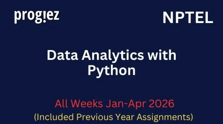 Data Analytics with Python Nptel All Week Assignment Answer and solution Swayam Platform image