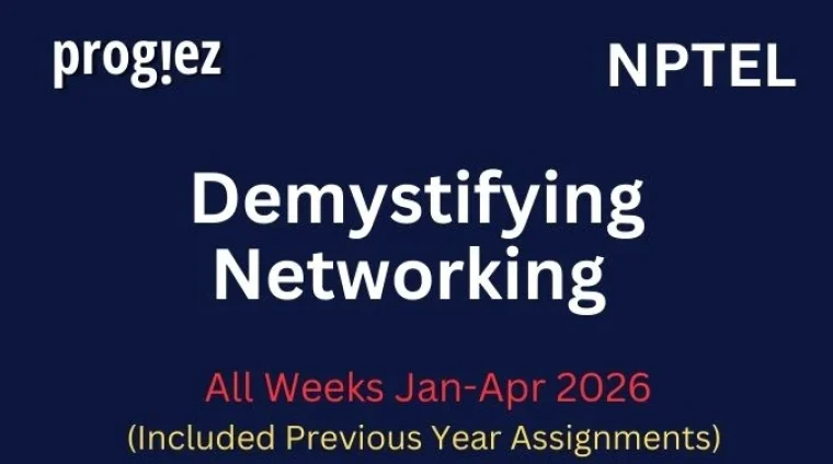Demystifying Networking Nptel All Week Assignment Answer and solution Swayam Platform image