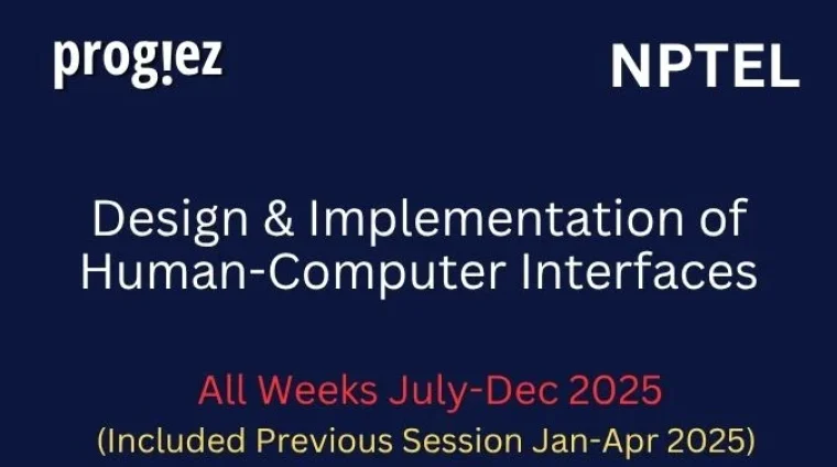 Design & Implementation of Human-Computer Interfaces Nptel Answers