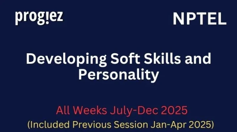 Developing Soft Skills and Personality Nptel Answers