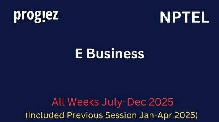 E Business Nptel Assignment Answers