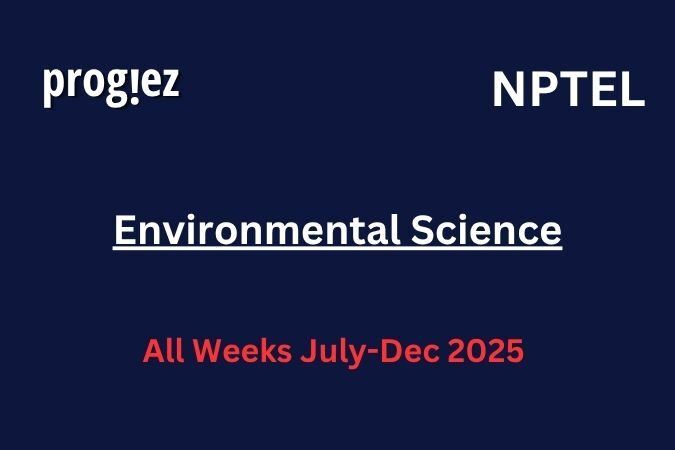 Environmental Science Nptel Assignment Answers
