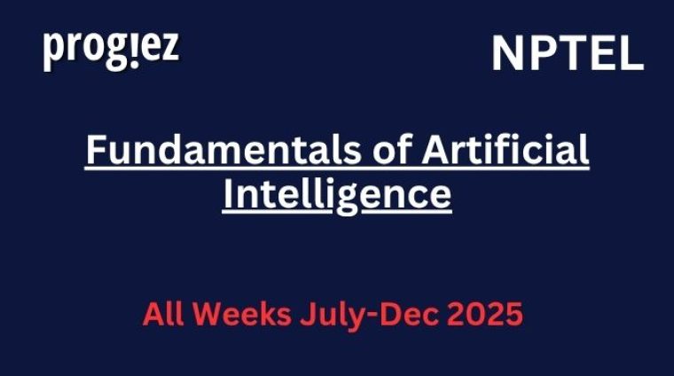 Fundamentals of Artificial Intelligence Nptel Answers