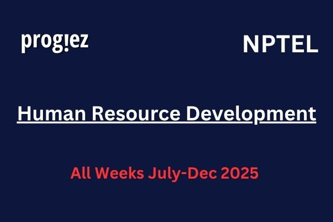 Human Resource Development Nptel Answers
