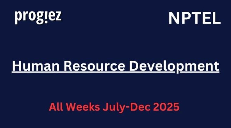 Human Resource Development Nptel Answers