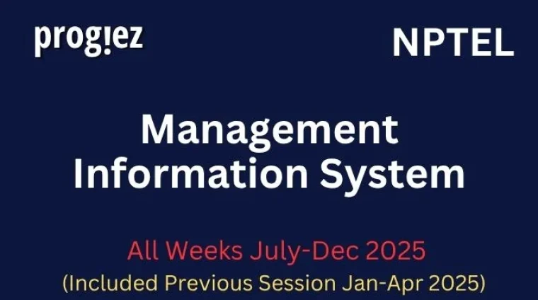 Management Information System Nptel Answers