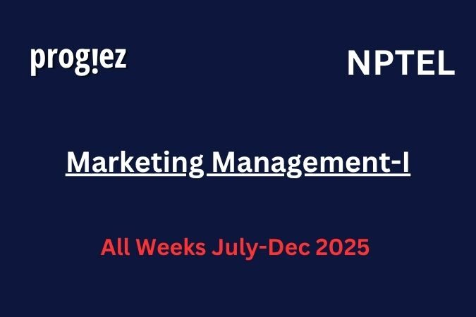 Marketing Management-I Nptel Answers