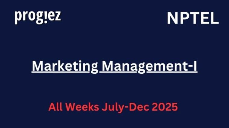 Marketing Management-I Nptel Answers
