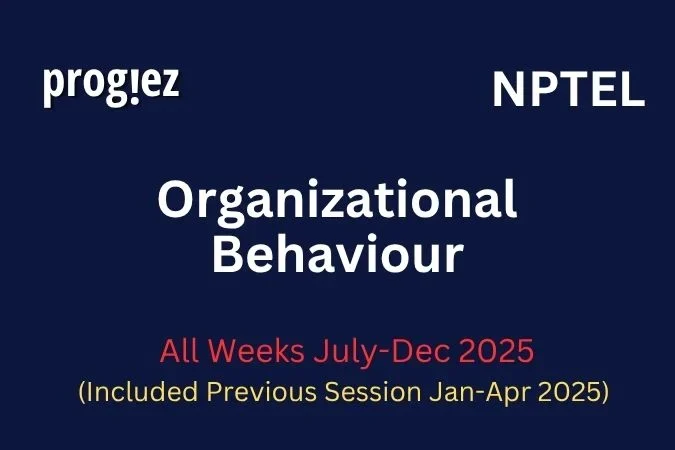 Organizational Behaviour Nptel Answers