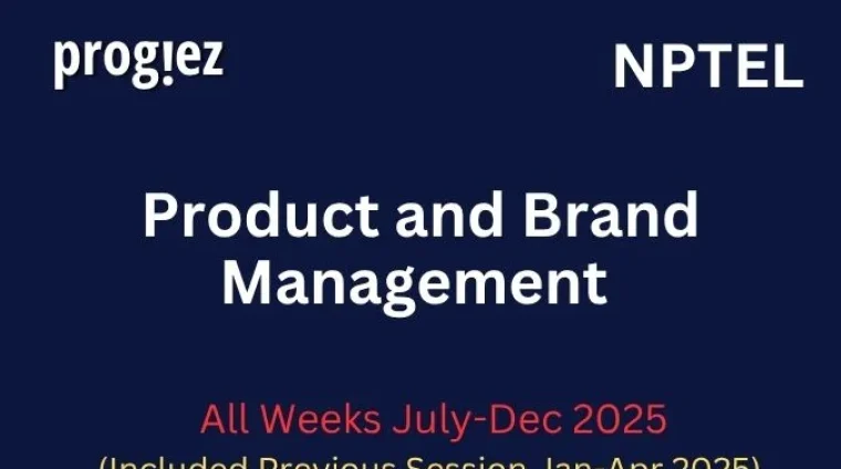 Product and Brand Management Nptel Answers