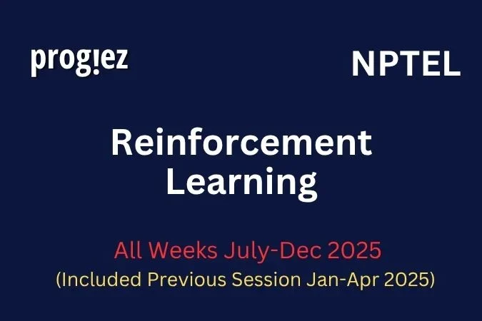 Reinforcement Learning Nptel Answers
