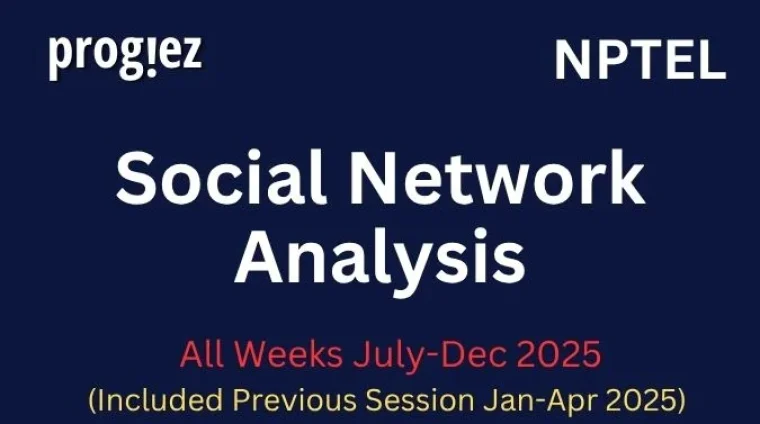 Social Network Analysis Nptel Answers