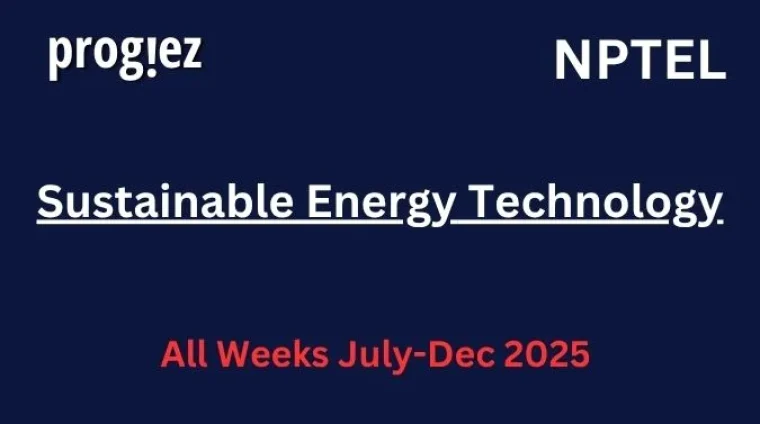 Sustainable Energy Technology Nptel Answers