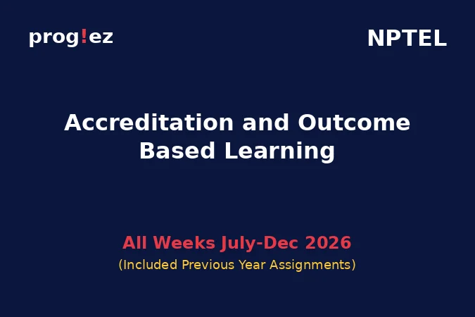 Accreditation and Outcome Based Learning July-Dec 2026