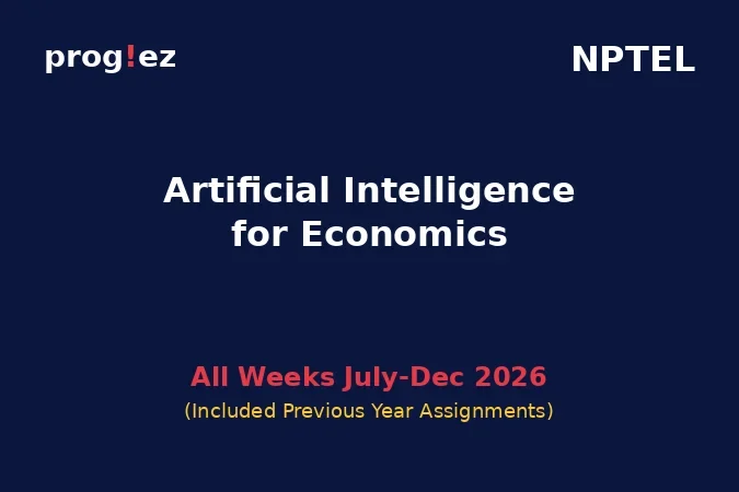Artificial Intelligence for Economics July-Dec 2026