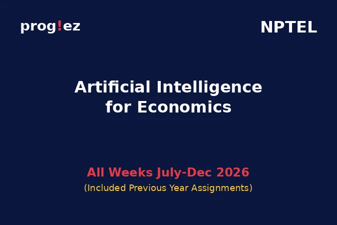 Artificial Intelligence for Economics July-Dec 2026
