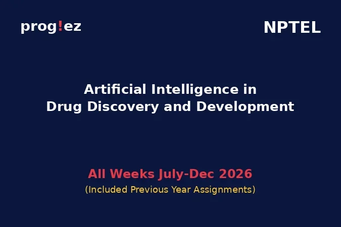 Artificial Intelligence in Drug Discovery and Development July-Dec 2026