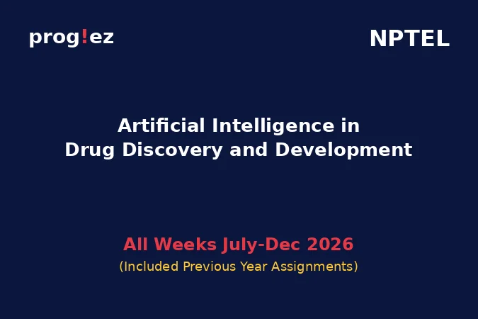 Artificial Intelligence in Drug Discovery and Development July-Dec 2026