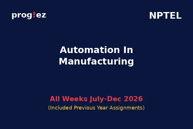 Automation In Manufacturing July-Dec 2026