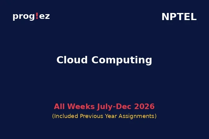 Cloud Computing July-Dec 2026