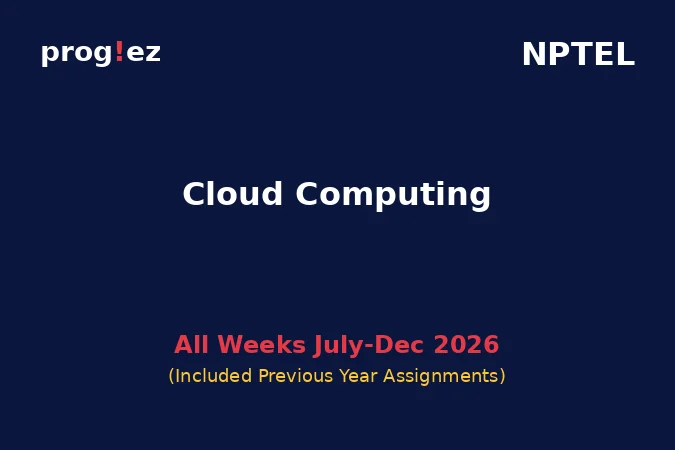 Cloud Computing July-Dec 2026
