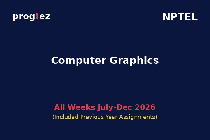 Computer Graphics July-Dec 2026